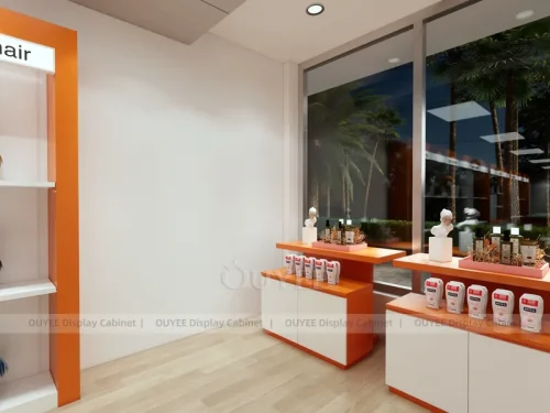 Orange White Hair Extension Hair Extension Display