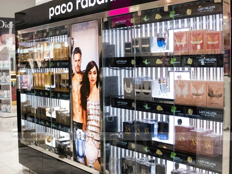 Paco Rabanne In Store Display Paco Rabanne Counter Display | Custom Perfume Display Manufacturer