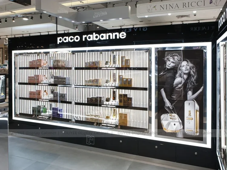 Paco Rabanne In Store Display Paco Rabanne Wall Display | Custom Perfume Display Manufacturer