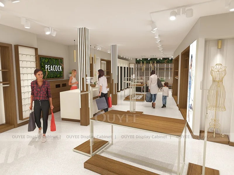 Peacock Checkout Counter Clothing Store Display - Image 6