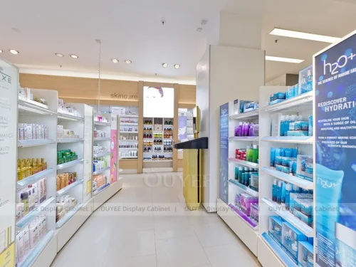 Pharmacy Beauty Shelves Display