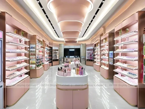 Pink Arched Wall Bays Display