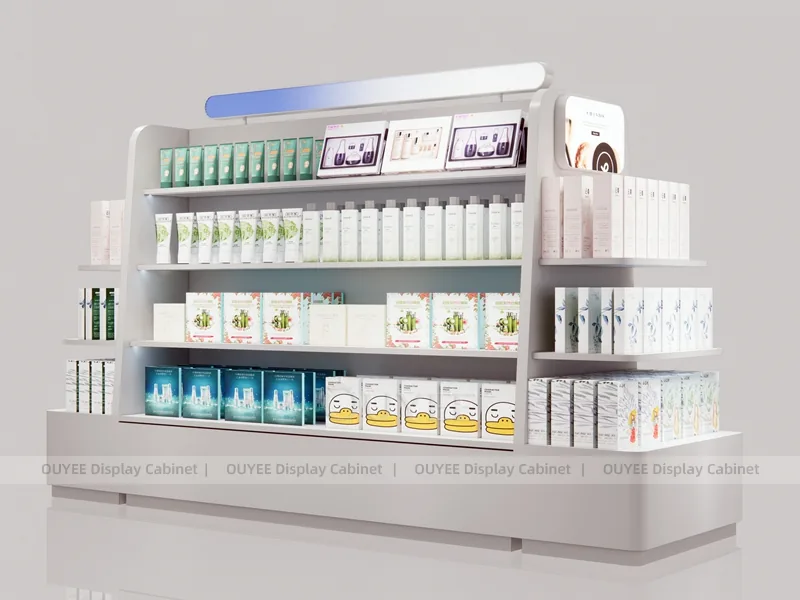 Pink Beauty Supply Gondola Wig Gondola Shelving Display - Image 2