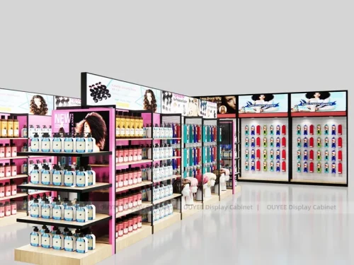 Pink Black Hair Extension Hair Extension Display