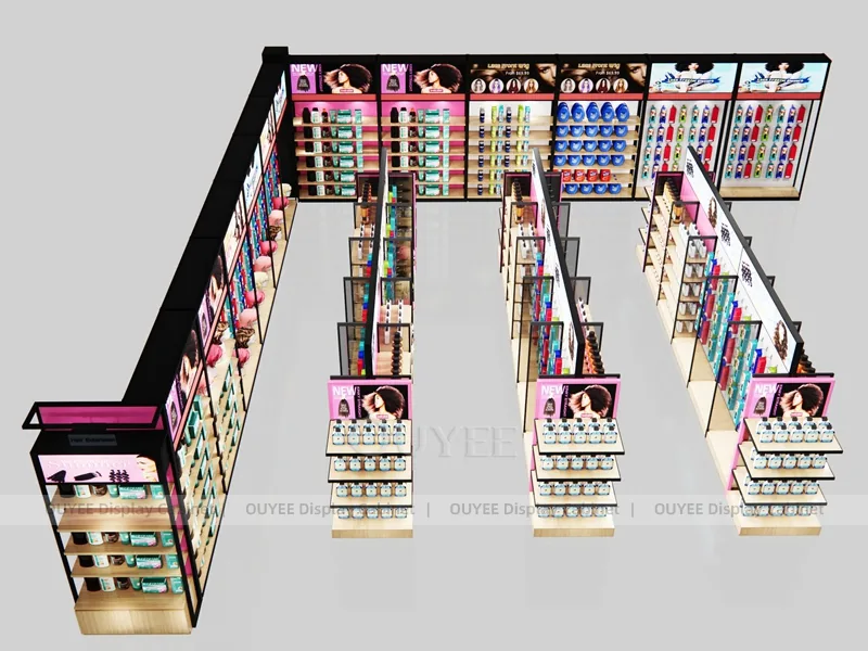 Pink Black Hair Extension Hair Extension Display - Image 6