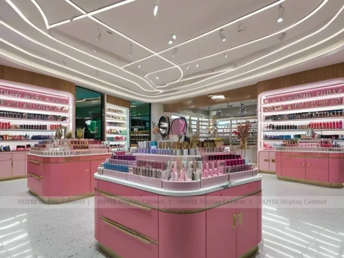 Pink Oval Island Display