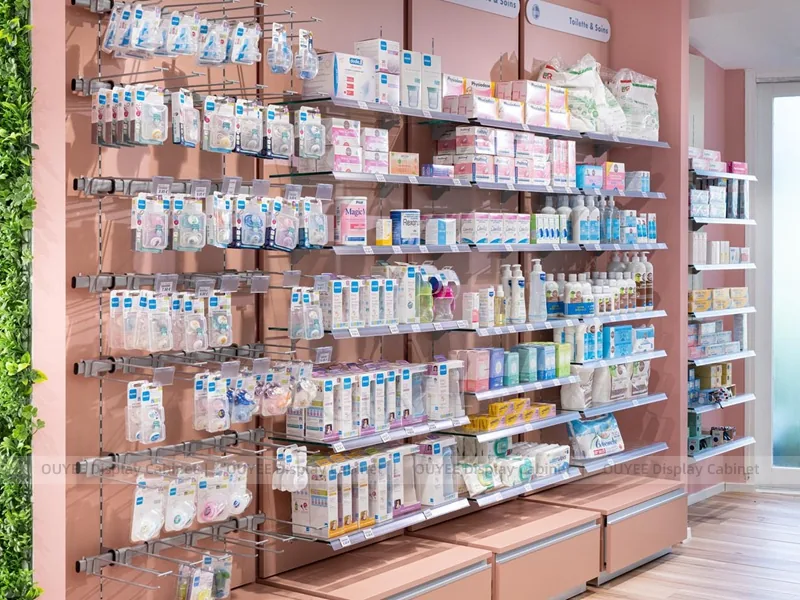 Pink Wood Pharmacy Slatwall