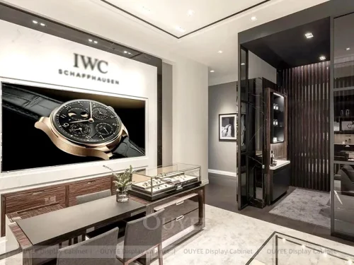 Premium Black Jewelry Showcase Cabinets 01