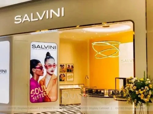 Premium Black Jewelry Showcase Islands 01