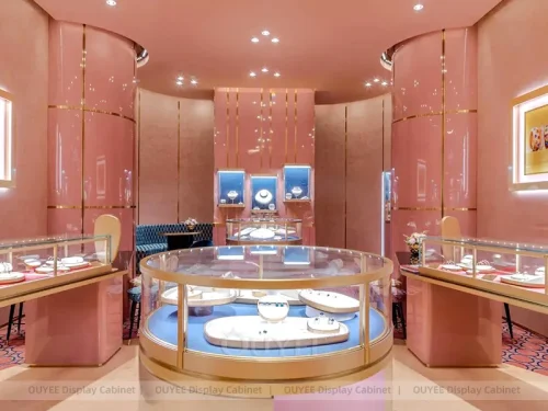 Premium Fluted Wood Jewelry Cabinets 01