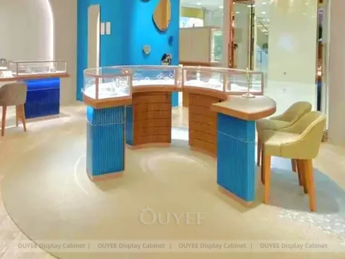 Premium Marble Accent Jewelry Cabinets 01