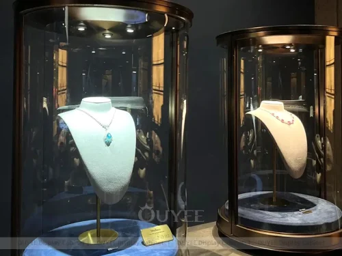 Premium White Jewelry Showcase Islands 01