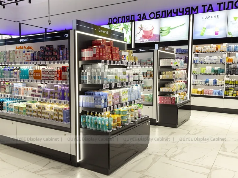 Purple Lit Beauty Supermarket Wig Display - Image 3