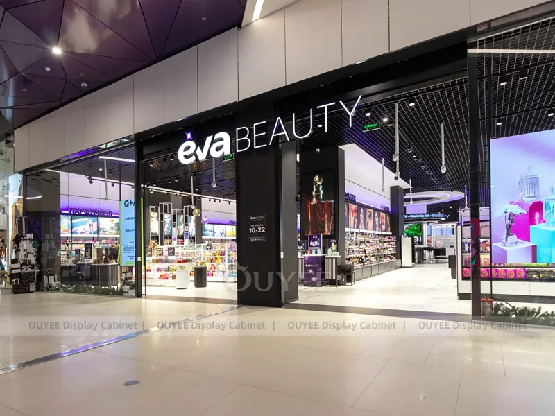 Purple Lit Beauty Supermarket Wig Display - Image 5