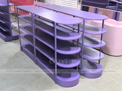 Purple Rounded Gondola Display