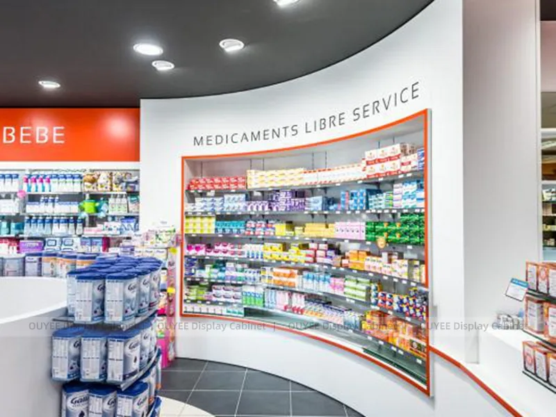 Red Accent Pharmacy Shelving - Image 2