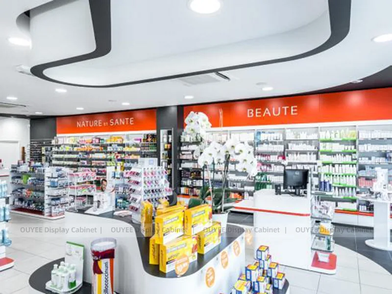 Red Accent Pharmacy Shelving - Image 4