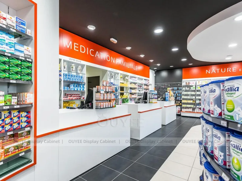 Red Accent Pharmacy Shelving - Image 5