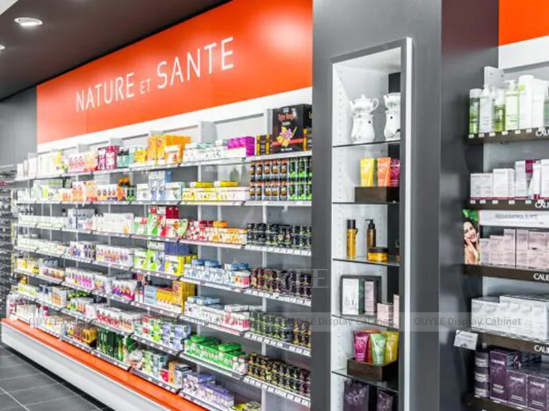 Red Accent Pharmacy Shelving - Image 6