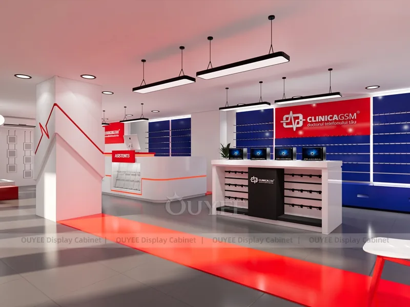 Red And Blue Phone Display Fixture - Image 6