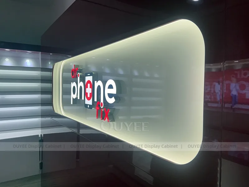 Red And Burgundy Phone Display Fixture - Image 6