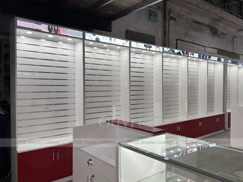 Red And Gold Complete Phone Store Fixture - Image 4