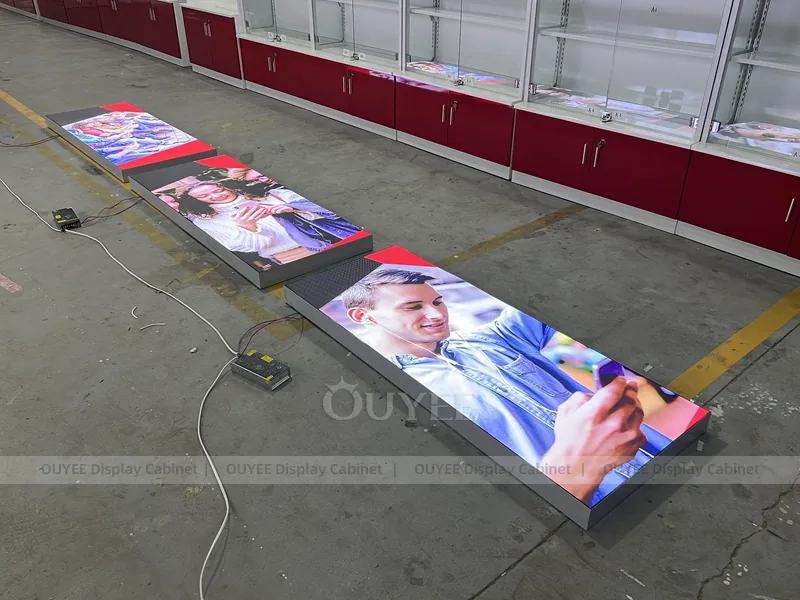 Red And Gold Complete Phone Store Fixture - Image 8