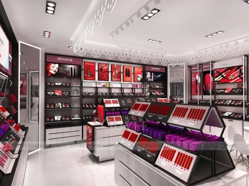 Red Slanted Gondolas Display