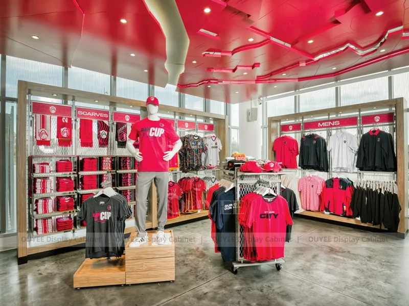 Red White Menswear Store Menswear Clothing Store Display - Image 2