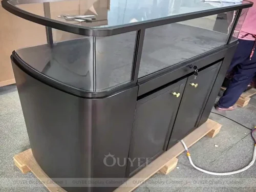 Refined Cream Jewelry Display Showcases 01