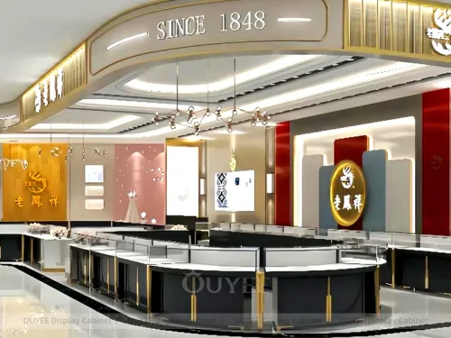 Refined Cream Jewelry Display Table 01