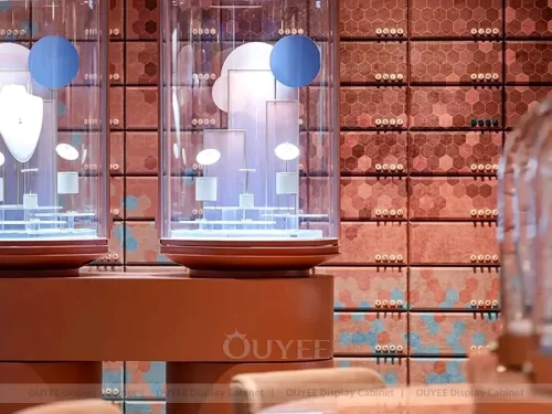 Refined Walnut Jewelry Display Table 01