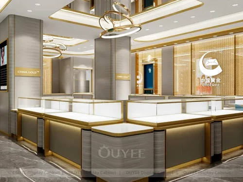 Refined Walnut Jewelry Display Towers 01