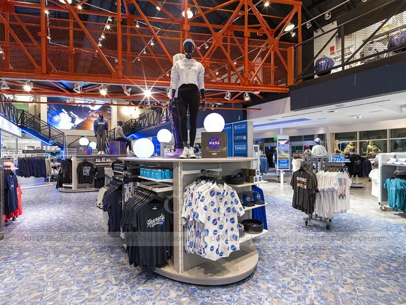 Round Apparel Islands Display Table 01