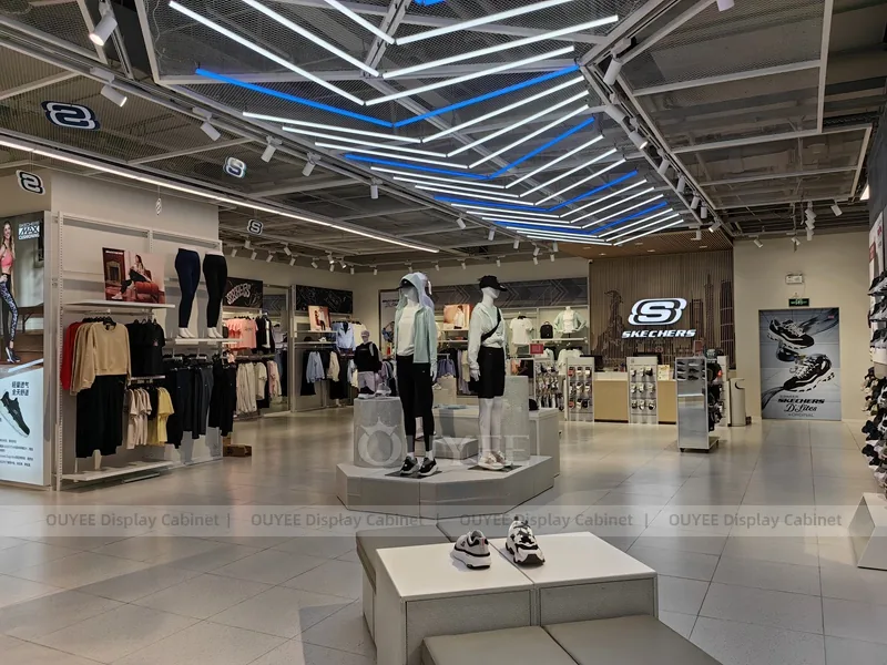Skechers Blue Ceiling Apparel Shop Display