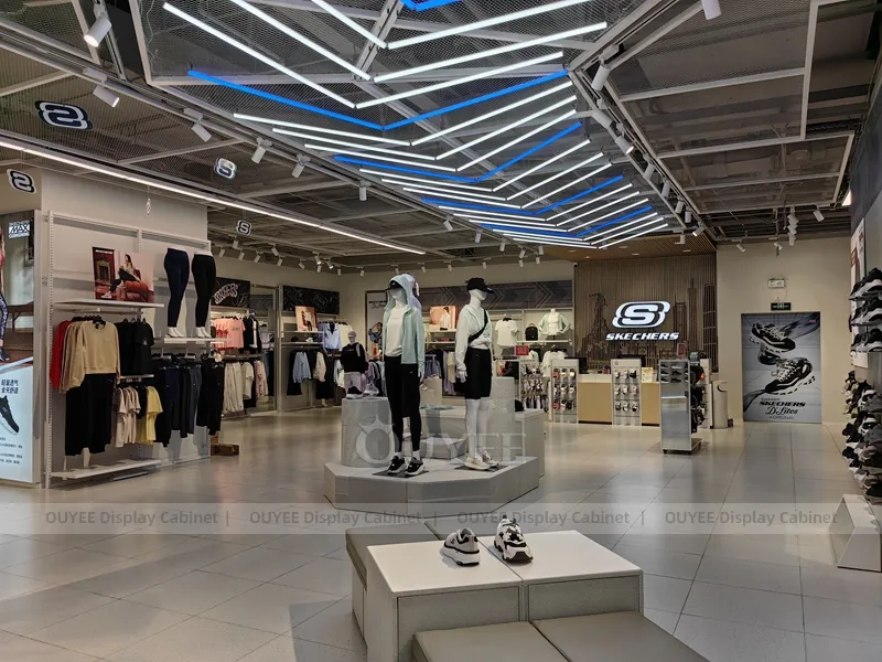 Skechers Blue Ceiling Apparel Shop Display - Image 2