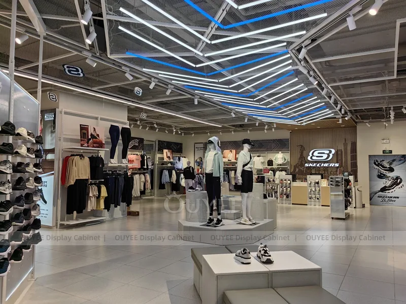 Skechers Blue Ceiling Apparel Shop Display - Image 6