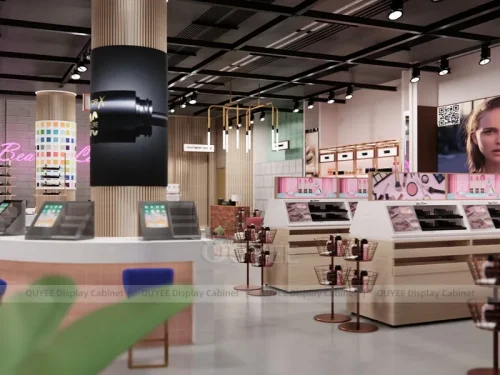 Soft Pink Beauty Interior Hair Beauty Shop Display
