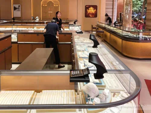 Sophisticated Walnut Jewelry Showcases 01