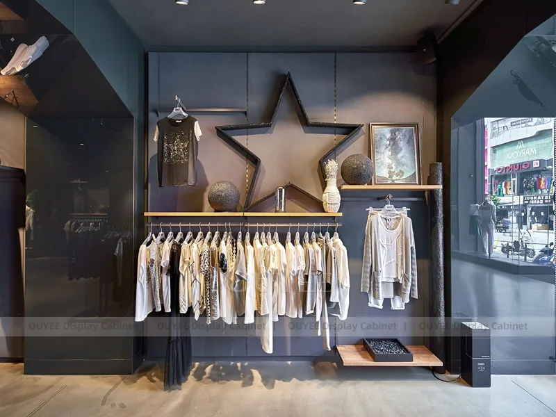 Star Apparel Feature Wall Clothing Store Display