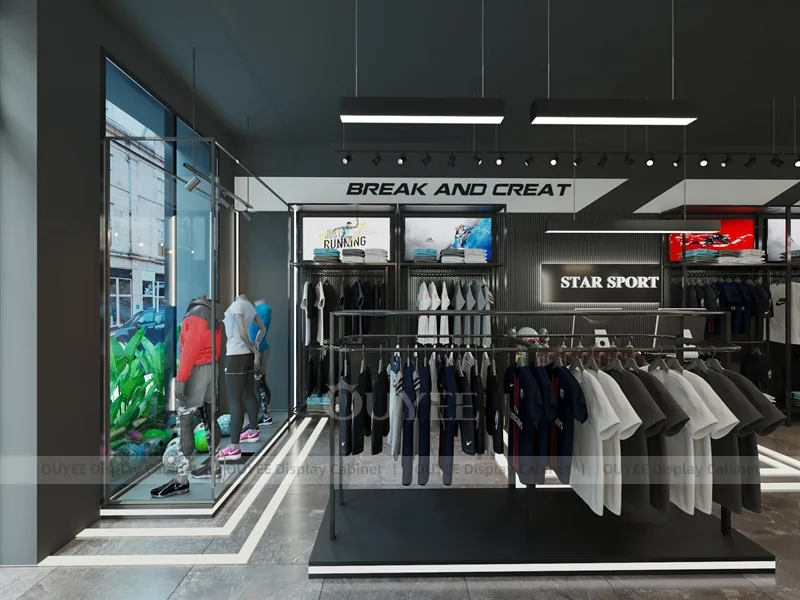 Streetwear Graphic Tables Clothing Store Display 18