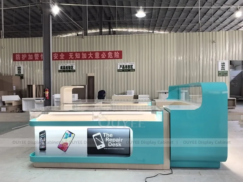 Teal And Blue LED Phone Display Fixture - Image 5