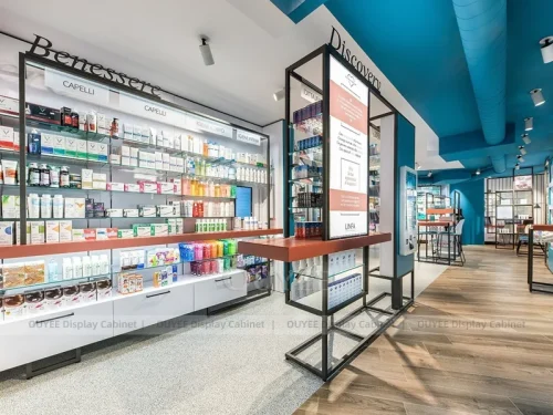 Teal Ceiling Pharmacy Gondola