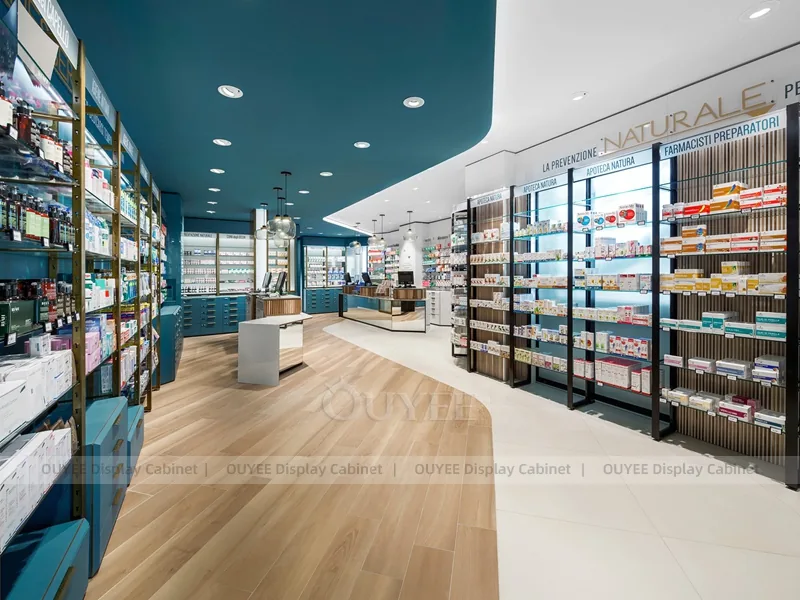 Teal Ceiling Pharmacy Shelving - Image 3