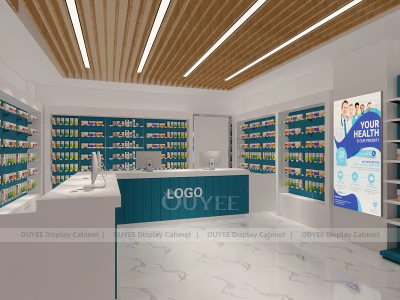 Teal Logo Pharmacy Counter - Image 3