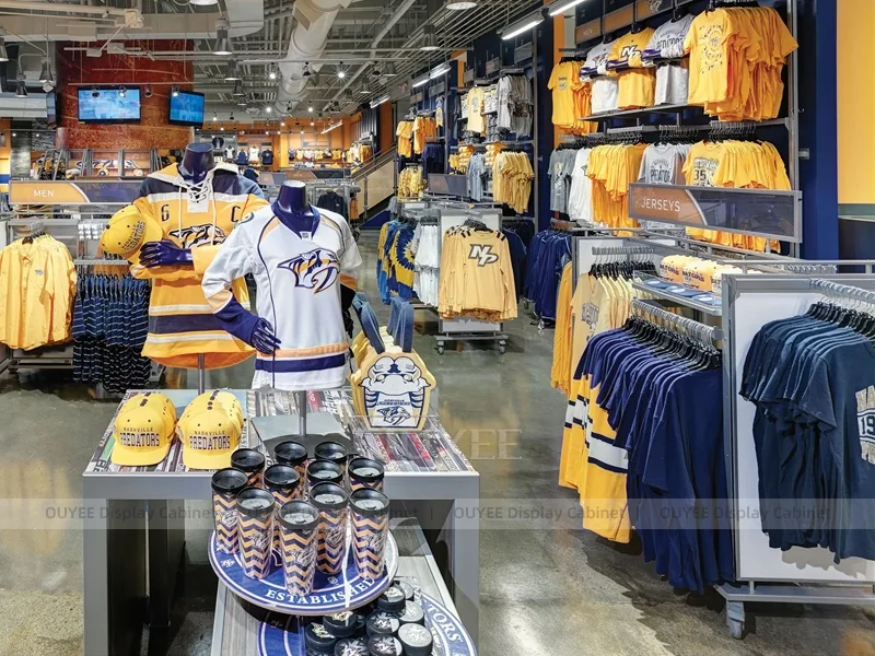 University Merch Kiosk Clothing Store Display 04