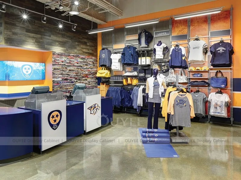 University Merch Kiosk Clothing Store Display 06
