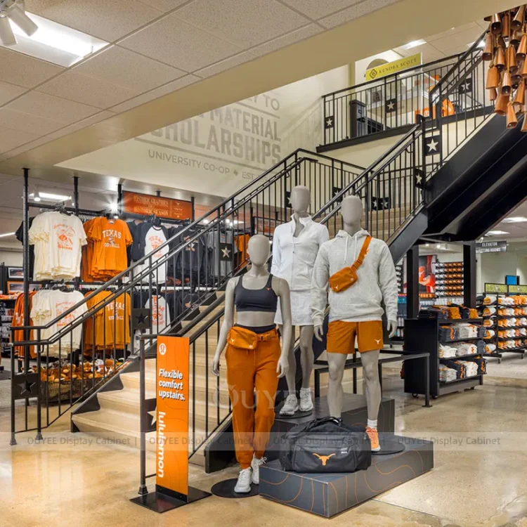 Varsity Store Display University Team Stair Merchandising Display System | Custom Display ...