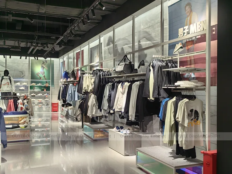 Urban Menswear Red Wall Menswear Clothing Store Display