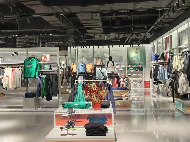 Urban Menswear Red Wall Menswear Clothing Store Display - Image 3